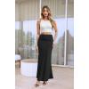 image:imageHybrid amp Company Womens Stretch Lightweight Flowy Maxi Skirt  Casual Fold Over Waist Made in USAKsksd95001017black