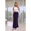 image:imageHybrid amp Company Womens Stretch Lightweight Flowy Maxi Skirt  Casual Fold Over Waist Made in USAKsksd95001017eggplant