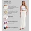 image:imageHybrid amp Company Womens Stretch Lightweight Flowy Maxi Skirt  Casual Fold Over Waist Made in USAKsksd95001017ivory