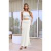 image:imageHybrid amp Company Womens Stretch Lightweight Flowy Maxi Skirt  Casual Fold Over Waist Made in USAKsksd95001017ivory