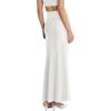 image:imageHybrid amp Company Womens Stretch Lightweight Flowy Maxi Skirt  Casual Fold Over Waist Made in USAKsksd95001017ivory