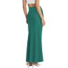 image:imageHybrid amp Company Womens Stretch Lightweight Flowy Maxi Skirt  Casual Fold Over Waist Made in USAKsksd95001017jade