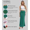image:imageHybrid amp Company Womens Stretch Lightweight Flowy Maxi Skirt  Casual Fold Over Waist Made in USAKsksd95001017jade