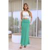image:imageHybrid amp Company Womens Stretch Lightweight Flowy Maxi Skirt  Casual Fold Over Waist Made in USAKsksd95001017mint