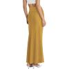 image:imageHybrid amp Company Womens Stretch Lightweight Flowy Maxi Skirt  Casual Fold Over Waist Made in USAKsksd95001017mustard