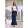 image:imageHybrid amp Company Womens Stretch Lightweight Flowy Maxi Skirt  Casual Fold Over Waist Made in USAKsksd95001017navy