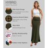 image:imageHybrid amp Company Womens Stretch Lightweight Flowy Maxi Skirt  Casual Fold Over Waist Made in USAKsksd95001017olive