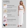 image:imageHybrid amp Company Womens Stretch Lightweight Flowy Maxi Skirt  Casual Fold Over Waist Made in USAKsksd95001017white