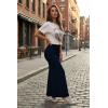 image:imageHybrid amp Company Womens Stretch Lightweight Flowy Maxi Skirt  Casual Fold Over Waist Made in USANavy