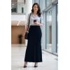image:imageHybrid amp Company Womens Stretch Lightweight Flowy Maxi Skirt  Casual Fold Over Waist Made in USANavy
