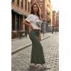 image:imageHybrid amp Company Womens Stretch Lightweight Flowy Maxi Skirt  Casual Fold Over Waist Made in USAOlive