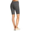 image:imageHybrid amp Company Womens Ultra Stretch Perfectly Shaping Mid Rise Skinny Bermuda Shorts with PocketsBermudacharcoal