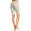 image:imageHybrid amp Company Womens Ultra Stretch Perfectly Shaping Mid Rise Skinny Bermuda Shorts with PocketsBermudalight Grey