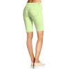 image:imageHybrid amp Company Womens Ultra Stretch Perfectly Shaping Mid Rise Skinny Bermuda Shorts with PocketsBermudalime
