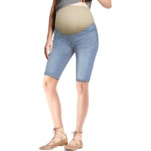 image:imageHybrid amp Company Maternity Womens Super Comfy Ultra Stretch Skinny JeansBermudabm4822slightblue