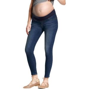 image:imageHybrid amp Company Maternity Womens Super Comfy Ultra Stretch Skinny JeansMedium Blu7