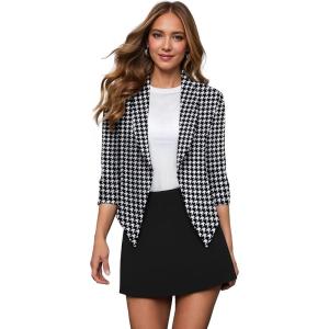 image:imageHybrid amp Company Womens Casual Work Office Blazer Jacket Open Front Shawl with 34 Scrunch Sleeves11252blkivo