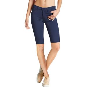 image:imageHybrid amp Company Womens Ultra Stretch Perfectly Shaping Mid Rise Skinny Bermuda Shorts with PocketsBermudanavy