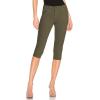 image:imageHybrid amp Company Womens Butt Lift Super Comfy Stretch Denim Capri Short JeansArmy Green