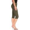 image:imageHybrid amp Company Womens Butt Lift Super Comfy Stretch Denim Capri Short JeansArmy Green