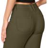 image:imageHybrid amp Company Womens Butt Lift Super Comfy Stretch Denim Capri Short JeansArmy Green