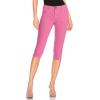 image:imageHybrid amp Company Womens Butt Lift Super Comfy Stretch Denim Capri Short JeansPink