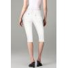 image:imageHybrid amp Company Womens Butt Lift Super Comfy Stretch Denim Capri Short JeansQa48740white
