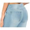 image:imageHybrid amp Company Womens Butt Lift Super Comfy Stretch Denim Capri Short JeansRippedlight Wash