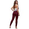 image:imageHybrid amp Company Womens Hyper Ultra Stretch Comfy Skinny Leg Work Casual PantsBurgundy