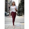 image:imageHybrid amp Company Womens Hyper Ultra Stretch Comfy Skinny Leg Work Casual PantsBurgundy