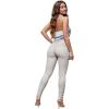 image:imageHybrid amp Company Womens Hyper Ultra Stretch Comfy Skinny Leg Work Casual PantsLight Grey
