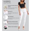 image:imageHybrid amp Company Womens Hyper Ultra Stretch Comfy Skinny Leg Work Casual PantsWhitep44880csk