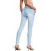 image:imageHybrid amp Company Womens Pull On Stretchy Mid Rise Skinny Fit Pants Regular or Distressed Jeans with Long Short Inseam45lwash