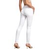 image:imageHybrid amp Company Womens Pull On Stretchy Mid Rise Skinny Fit Pants Regular or Distressed Jeans with Long Short Inseam45white