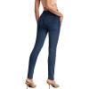 image:imageHybrid amp Company Womens Pull On Stretchy Mid Rise Skinny Fit Pants Regular or Distressed Jeans with Long Short InseamDark Wash