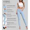 image:imageHybrid amp Company Womens Pull On Stretchy Mid Rise Skinny Fit Pants Regular or Distressed Jeans with Long Short InseamLight Wash