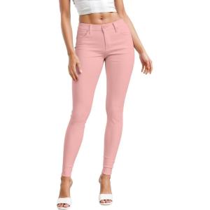 image:imageHybrid amp Company Womens Hyper Ultra Stretch Comfy Skinny Leg Work Casual PantsBlush