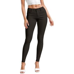 image:imageHybrid amp Company Womens Hyper Ultra Stretch Comfy Skinny Leg Work Casual PantsBrown