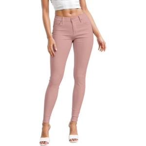 image:imageHybrid amp Company Womens Hyper Ultra Stretch Comfy Skinny Leg Work Casual PantsDusty Rose