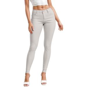 image:imageHybrid amp Company Womens Hyper Ultra Stretch Comfy Skinny Leg Work Casual PantsLight Grey