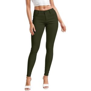 image:imageHybrid amp Company Womens Hyper Ultra Stretch Comfy Skinny Leg Work Casual PantsOlive