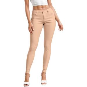 image:imageHybrid amp Company Womens Hyper Ultra Stretch Comfy Skinny Leg Work Casual PantsPeach
