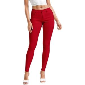 image:imageHybrid amp Company Womens Hyper Ultra Stretch Comfy Skinny Leg Work Casual PantsRed