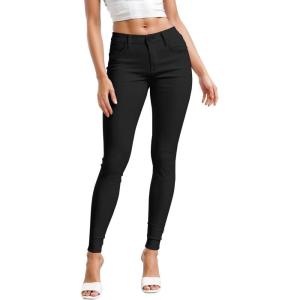 image:imageHybrid amp Company Womens Hyper Ultra Stretch Comfy Skinny Leg Work Casual PantsRhinestonesblack