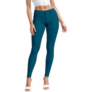image:imageHybrid amp Company Womens Hyper Ultra Stretch Comfy Skinny Leg Work Casual PantsTeal