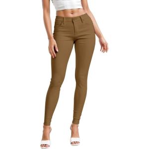 image:imageHybrid amp Company Womens Hyper Ultra Stretch Comfy Skinny Leg Work Casual PantsTobacco