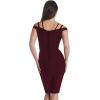 image:imageHybrid amp Company Womens Elegance Stretch Chic Bandage DressDrbd132wine