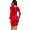 image:imageHybrid amp Company Womens Elegance Stretch Chic Bandage DressDrbd197red