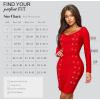 image:imageHybrid amp Company Womens Elegance Stretch Chic Bandage DressDrbd197red