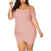 image:imageHybrid amp Company Womens Elegance Stretch Chic Bandage DressDrbd60357blush